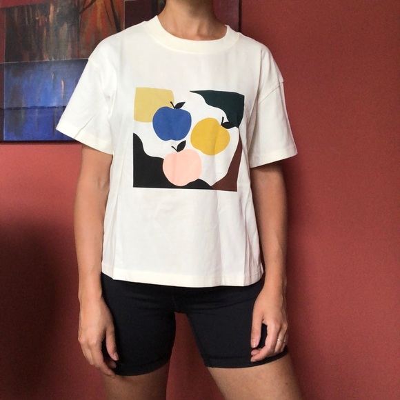 Madewell Tops - NWT Madewell Apple Picking Graphic Easy Crop Tee